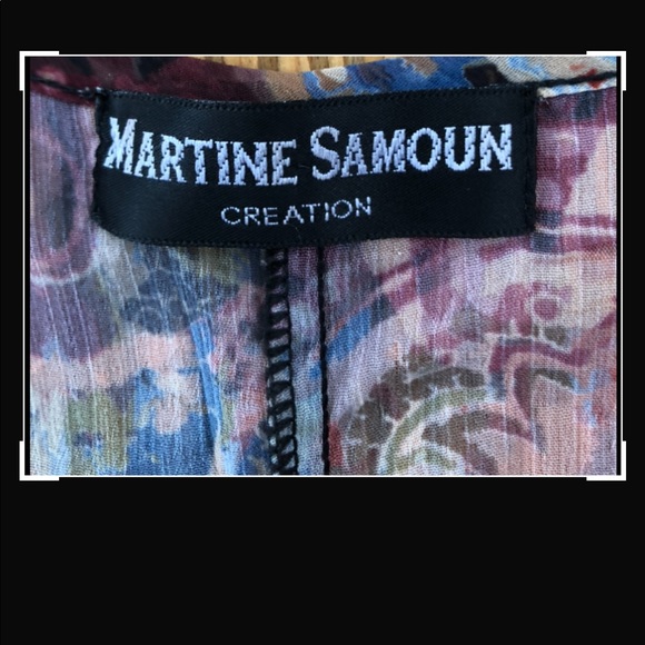 Martine Samoun Creation Silky Dress Tunic Overlay - Picture 7 of 7